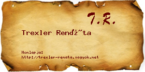 Trexler Renáta névjegykártya